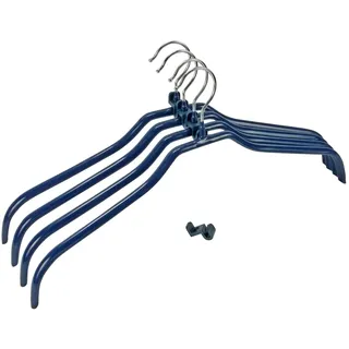 Wenko Formbügel-Set Multi - Kleiderbügel rutschhemmend beschichtet, Bügelverbinder,