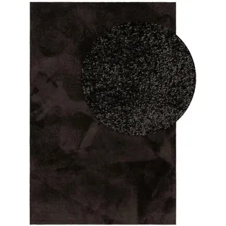 benuta Nest Teppich Nina waschbar 200/250 cm , Anthrazit , Kunststoff , Uni , Rechteckig , 200x250 cm , Global Recycled Standard (Grs), Oeko-Tex® Standard 100 , für Fußbodenheizung geeignet, in verschiedenen Größen erhältlich, waschbar, pflegeleicht , Teppiche und Böden, Teppiche