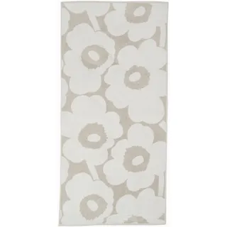Marimekko Unikko Frottee Handtuch Baumwolle (Beige) - Blumenmuster Handtücher - 71,1 x 50,8 cm