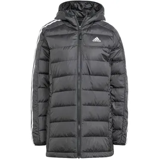 Adidas Essentials 3-Streifen Light Hooded Daunenparka Black L