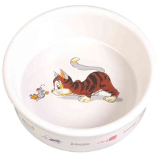 Bild Napf mit Motiv, Katze, Keramik, weiß | Ø 11 cm, 200 ml