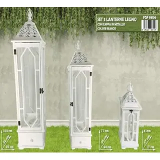 FGF IMPORT EXPORT L.Leg.W. Laterne 3 Stück 93106, wie abgebildet