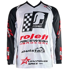 roleff Trainingspullover »Motocross Jersey Mesh RO«, schwarz-weiß