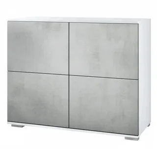 Vladon Kommode, Hellgrau, Holzwerkstoff, 92.5x75.5x35 cm, Wohnzimmer, Kommoden & Sideboards, Kommoden