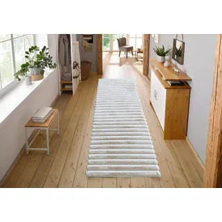 MY HOME »Melanie 67x230cm, Kunstfellteppich, besonders weich, Hoch-Tief-Effekt« rechteckig 28 mm Höhe Kaninchenfell Optik, Wohnzimmer, Schlafzimmer, Flur, auch rechteckig, beige