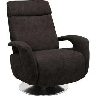 Beldomo System Relaxsessel , Dunkelbraun , Metall , Uni , 84x109x88 cm , Made in Eu , Relaxfunktion , Wohnzimmer, Sessel, Relaxsessel