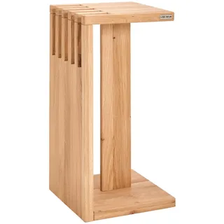 Linea Natura Beistelltisch , Eichefarben , Holz , Eiche , massiv , rechteckig , 31x63.5x31 cm , Wohnzimmer, Wohnzimmertische, Beistelltische, Beistelltische Holz