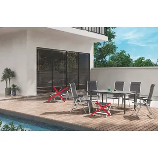 MWH Kedline/Alutapo Gartenmöbel-Set 7tlg.