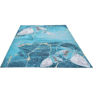 Gino Falcone Cosima-110 Webteppich 130 x 190 cm Blau/Türkis/Mehrfarbig