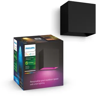 Philips Außenwandleuchte Aluminium 12,0 cm inkl. LED-Lampe schwarz