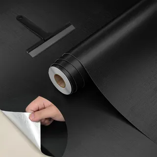 WADILE Selbstklebende Tapete Silber 40cm x 200cm – wasserdichte Alufolie Tapete für Küche, Arbeitsplatten, Schränke & Rückwand – inkl.Rakel