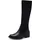 COMFORT Hohe Stiefel ohne Absatz mit Reißverschluss Elegant Schwarz Black 36