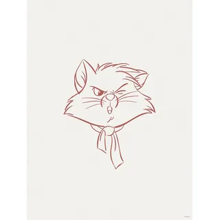 Bild KOMAR "Brave Berlioz", rosa (farbe bild(er): rosa), B:30cm H:40cm, Holz, Papier, Bilder, Bild, Wandbild zur Dekoration im Kinderzimmer - ohne Rahmen