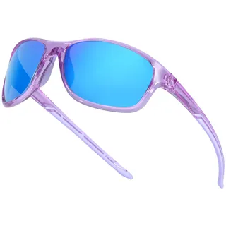 Myiaur Sport Sonnenbrillen Damen Polarisiert - Unzerbrechlich Frame Lightweight UV400 Schutz Radfahren Shades für Laufen, Angeln