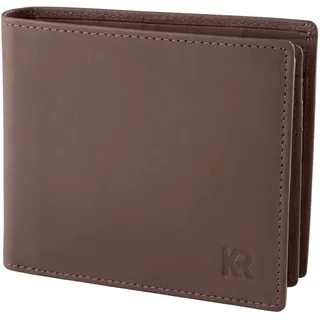 KRONIFY Geldbörse Herren Portemonnaie Nature Dunkelbraun