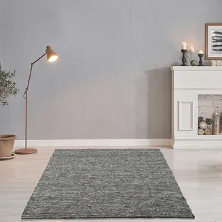 Wollteppich OTTO HOME "Greith", bunt (grau multi), B:190cm H:12mm L:290cm, Schurwolle, Teppiche, Wollteppich, Wendeteppich, meliert, reine Wolle, handgewebt, Scandi, Wohnzimmer