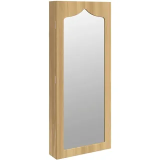 vidaXL Schmuckschrank mit Spiegel Wandmontage 37,5x10x90 cm