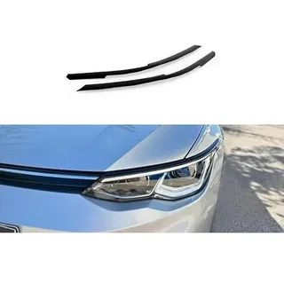 Motordrome Scheinwerferblenden kompatibel mit Volkswagen Golf VIII 2020-2024 (ABS)