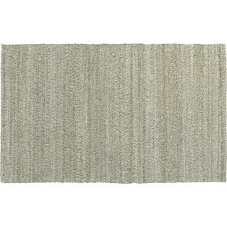Kare Design Teppich Boucara, Grün, 240x170cm, Läufer, Vorleger, Rechteckig, Baumwolle, Einfarbig, Wohnzimmer