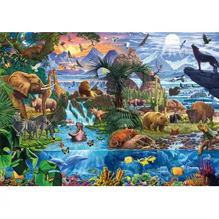 Schmidt Spiele Panorama der Tierwelt, 1500 Teile