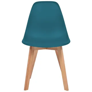 vidaXL Esszimmerstühle 6 Stk. Türkis Kunststoff - Türkis