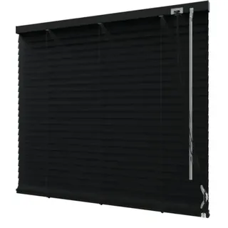 SOLUNA DIM-OUT Alu-Jalousie schwarz 90x170 cm, mit 20% mehr Lamellen zur bessere