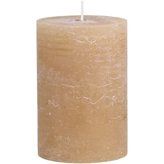 Chic Antique Macon rustikale Stumpenkerze versch.Farben und Größen Kerze Antik NEU Altarkerzen 100 % Paraffin lange Brenndauer (Honig, 15x10 cm)