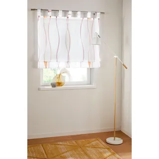 Raffrollo OTTO HOME "Dimona" Gr. 4, orange (creme, terra), B:100cm H:140cm, Voile, Obermaterial: 100% Polyester, Raffrollos, Raffrollo, Transparent, Voile, Polyester