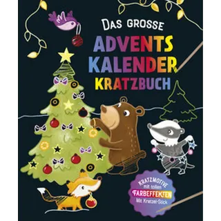 Das große Adventskalender Kritzel-Kratzel Buch
