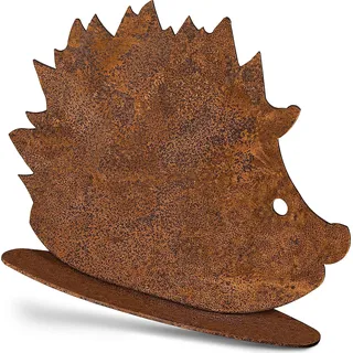 Rostikal Igel Gartenfigur Rost 23,5 cm Edelrost Gartendeko Vintage Deko Figur