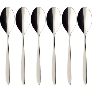 Villeroy & Boch Esslöffel »Tafellöffel SoftWave 21,2 cm 6er Set silber«, silberfarben