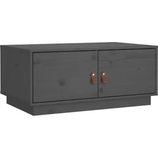 vidaXL Couchtisch Grau 80x50x35 cm Massivholz Kiefer
