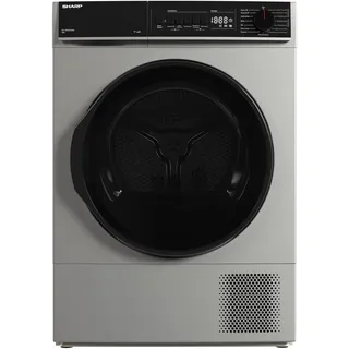 Sharp KD-PRO9S7GSB-DE Wäschetrockner, 9kg, B, WiFi, 15 Trockenprogramme inkl. 30-Minuten-Schnelltrockenprogramm, Silber