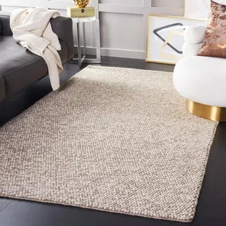 SAFAVIEH Naturfaser Teppich für Wohnzimmer, Esszimmer, Schlafzimmer - Natural Fiber Collection, Kurzer Flor, Beige, 200 x 300 cm