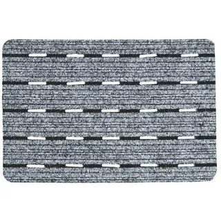 Astra Fussmatte AUßEN Perfo Rips , Grau , Textil , 40x60 cm , Teppiche und Böden, Schmutzfangmatten, Fußmatten