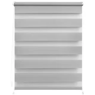 Duo Rollo / Doppelrollo Klemmfix 90 x 150 cm verspannt grau
