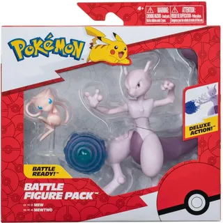 Pokémon Battle Feature Figuren 2-Pack Mew & Mewtu 11,5/5 cm