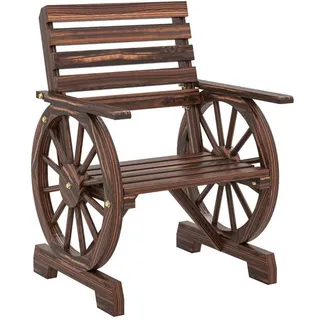 Okwish Gartenstuhl 66/55/90 cm anthrazit aus holzwerkstoff und Edelstahl mit Armlehnen , Alteiche , Holzwerkstoff , 55x90x66 cm , Gartenmöbel, Gartensessel, Gartenstühle