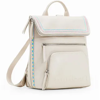 Desigual Damen Back_raven_nerano BACK RAVEN NERANO U 1001 RAW, Weiß, Einheitsgröße EU