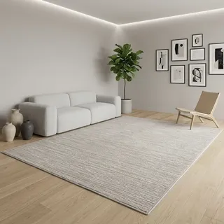 Sehrazat LIMA Kurzflorteppich 120 x 170 cm Beige