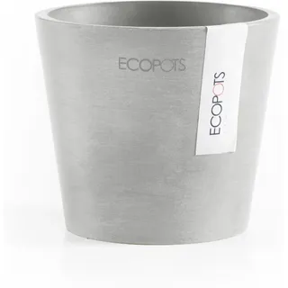 Ecopots Pflanztopf Amsterdam Mini Weißgrau 10,5 cm