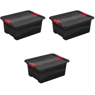 KEEEPER Transportbehälter eckhart 39,5 x 29,5 x 17,5 cm 3-tlg. grau