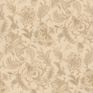 Rasch Tapete 711462 - Vliestapete mit Blumenmuster in Beige und Gold aus der Kollektion Sophia - 10,05m x 0,53m (LxB)