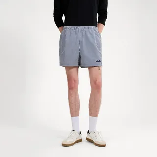 Badeshorts ELLESSE "SYLBIO SWIM SHORT", Herren, Gr. XL, N-Gr, blau (weiß, navy), Obermaterial: 100% Polyester, Badehosen Badeshorts, für Erwachsene, aus Polyester, erhältlich in den Größen XS bis XXL