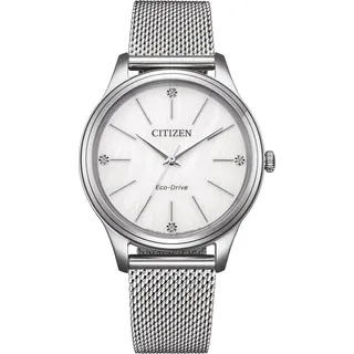 Citizen EM1220-82A Uhr Damenuhr Edelstahl silber