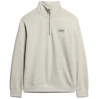 Superdry Essential Logo Henley Sweatshirt - Varsity Grey Grindle - 2XL