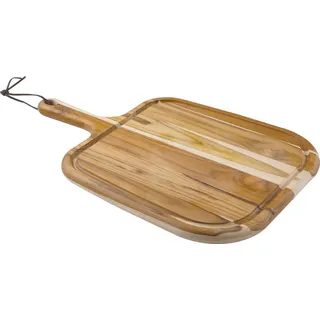 Tramontina PROVENCE Schneidebrett aus Teakholz, Servierbrett, FSC-zertifiziert, nachhaltig, 40 x 27 cm, mit Saftrille