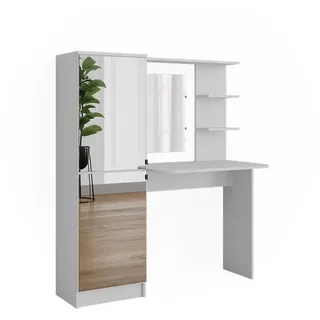 Vicco Schminktisch Jasmin Weiß 123 cm mit Spiegel