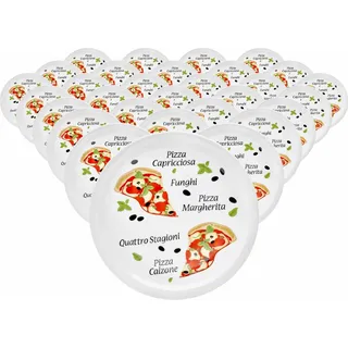 VAN WELL Pizzateller Margherita 30,5 cm 30er Set bunt