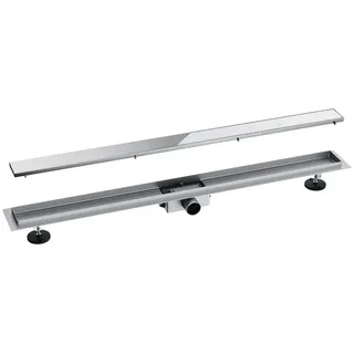 Sonni Duschrinne cm Ablauf 360° Drehbar Duschrinne Extra Flach mit Geruchsstop und Haarsieb 2 in 1 Edelstahl Ablaufrinne Dusche befliesbar